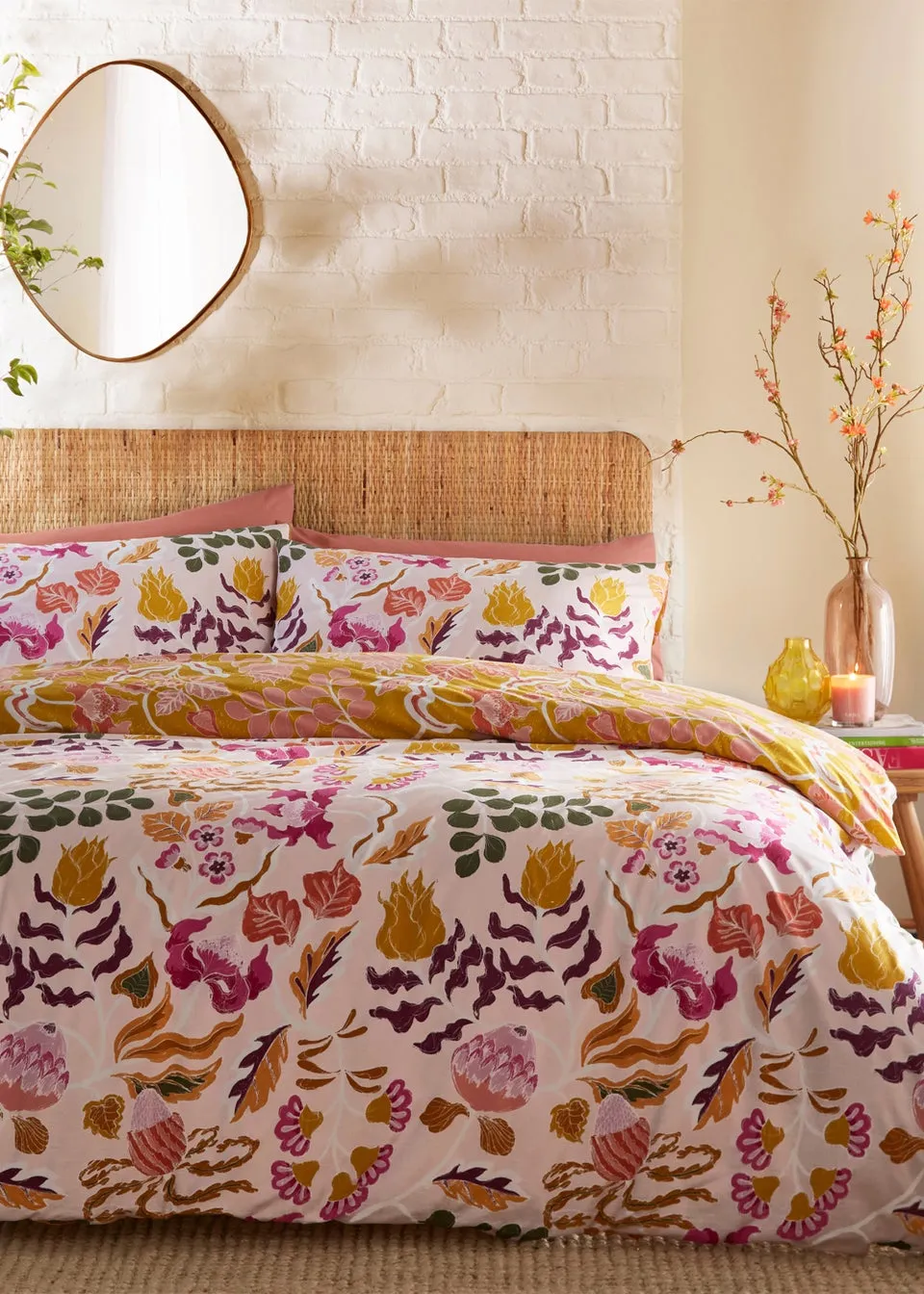 furn. Protea Floral Duvet Cover Set