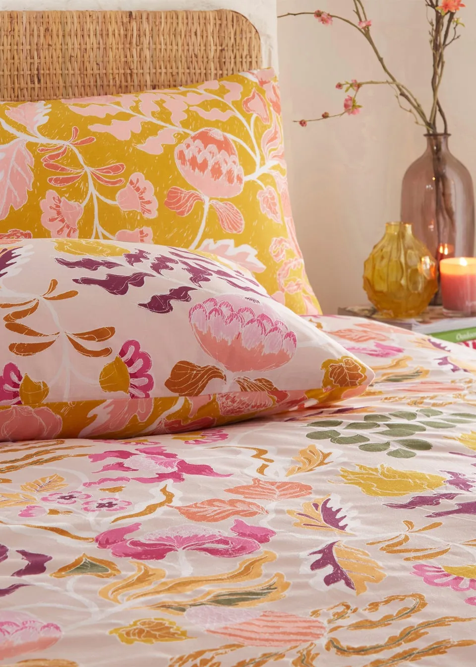 furn. Protea Floral Duvet Cover Set