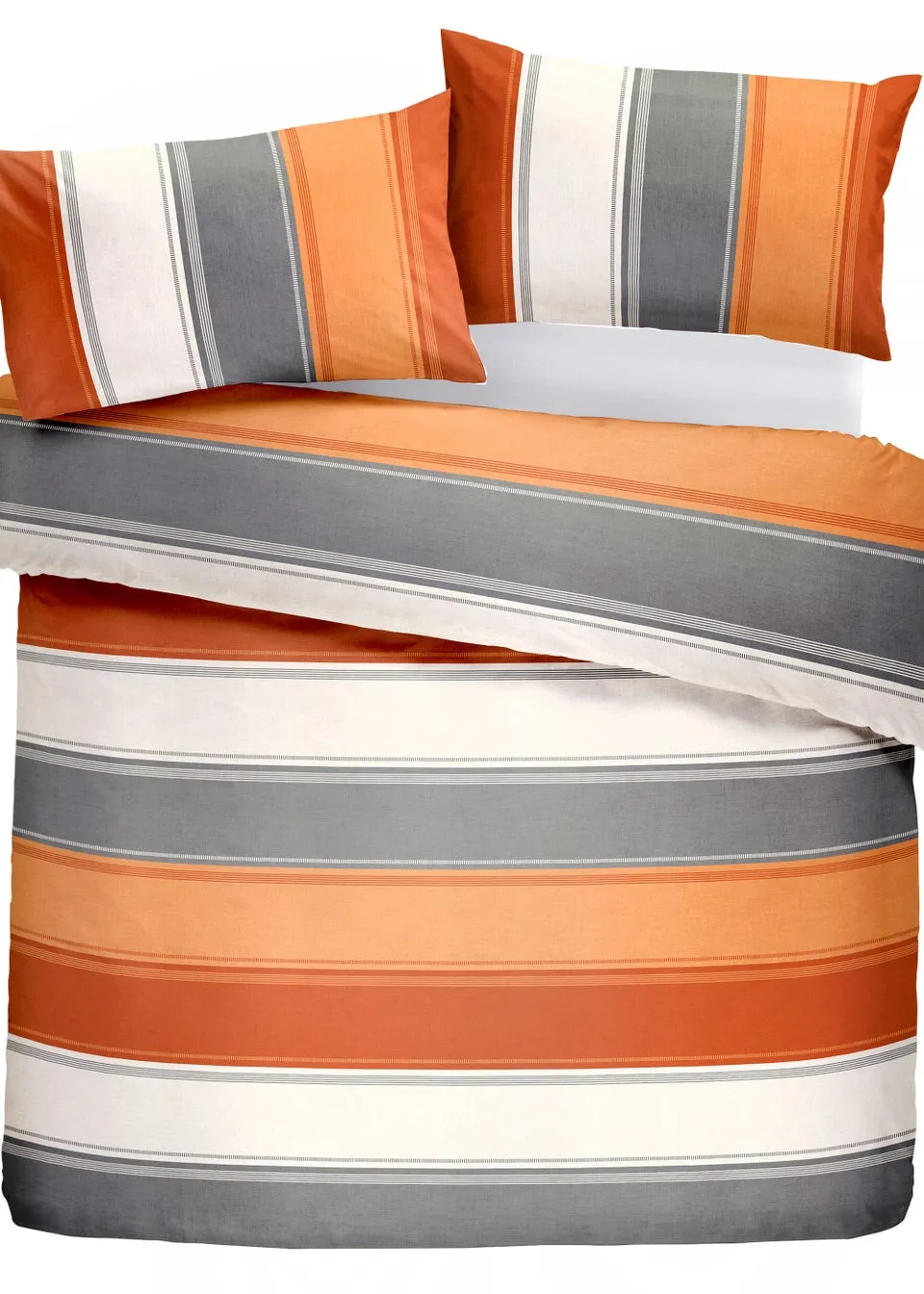 Fusion Betley Orange Duvet Cover Set