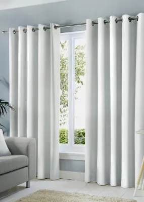 Fusion Sorbonne White Eyelet Curtains