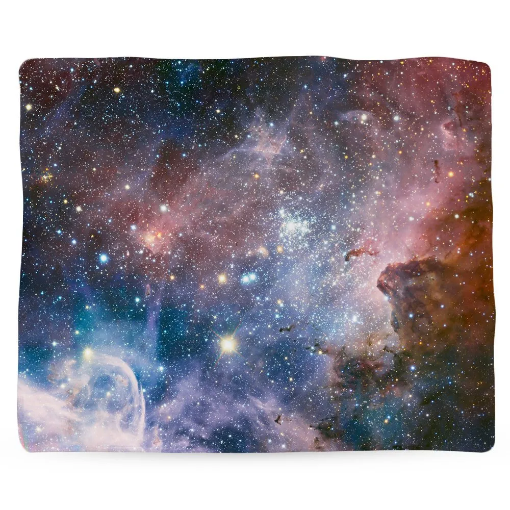 Galaxy Blanket, Space Throw Blanket, Stars Planets, Hippy Home Decor, Astronomy Fleece Blanket, Astrology Gift, Psychedelic Art,