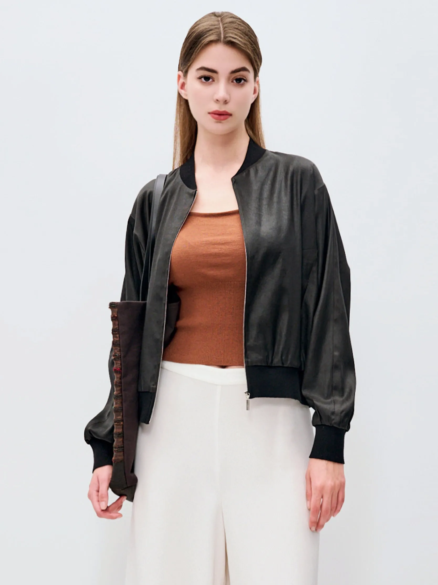 Gambiered Guangdong silk jacket