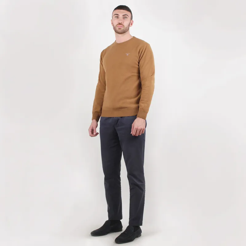 Gant Warm Earth Superfine Lambswool Crew Neck Pullover