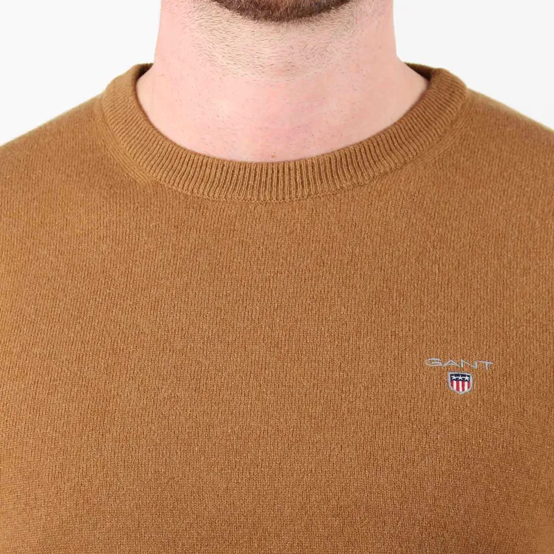 Gant Warm Earth Superfine Lambswool Crew Neck Pullover