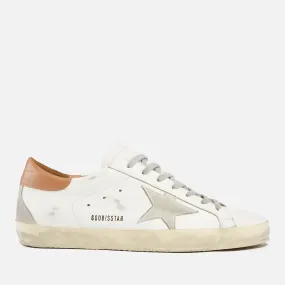 Golden Goose Men's Superstar Leather Trainers - White/Ice/Light Brown - UK 7 | Coggles