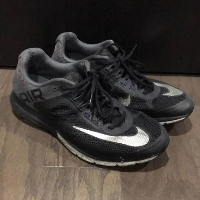 Gray and Black Nike Air Max Sneakers