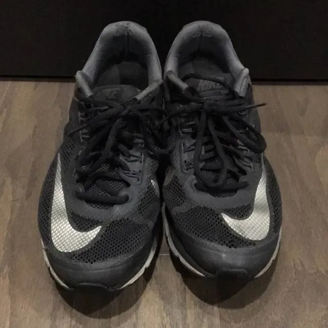 Gray and Black Nike Air Max Sneakers