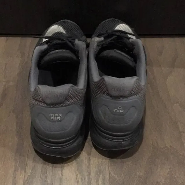 Gray and Black Nike Air Max Sneakers