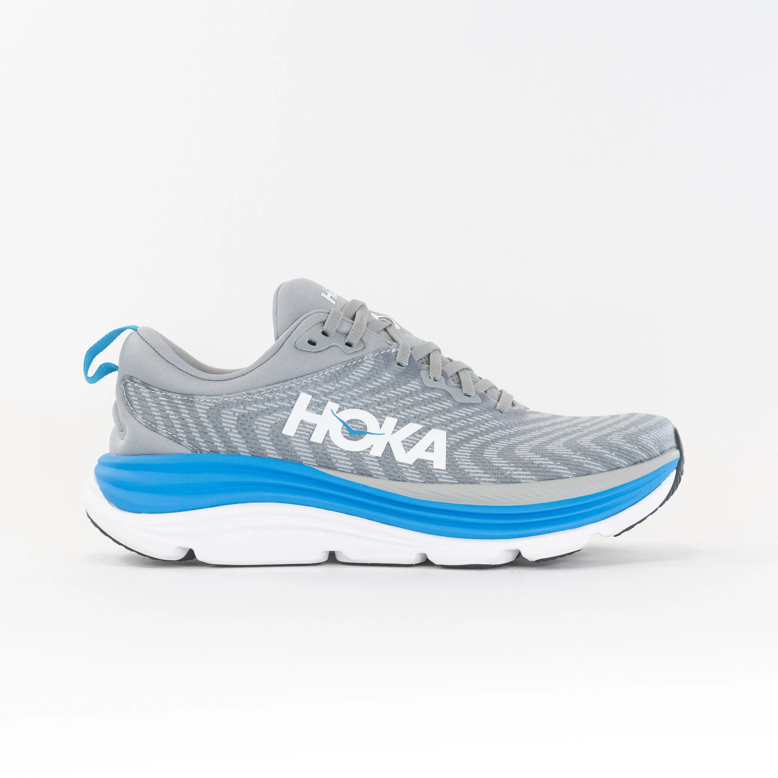 Hoka Gaviota 5 Wide (Men's) - Limestone/Diva Blue