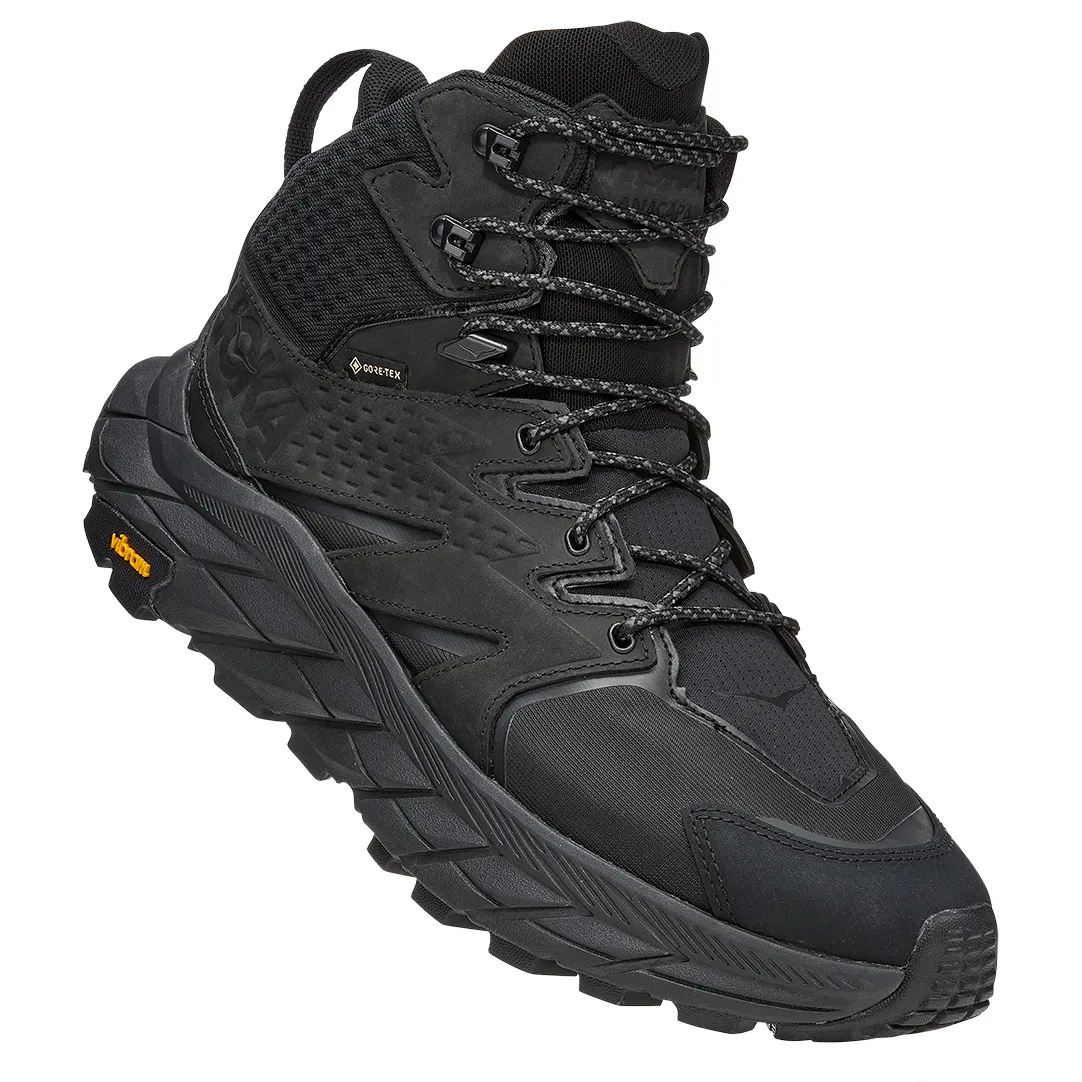 Hoka Men's Anacapa Mid Gore-Tex Black/Black | Buy Hoka Men's Anacapa Mid Gore-Tex Black/Black here | Outnorth