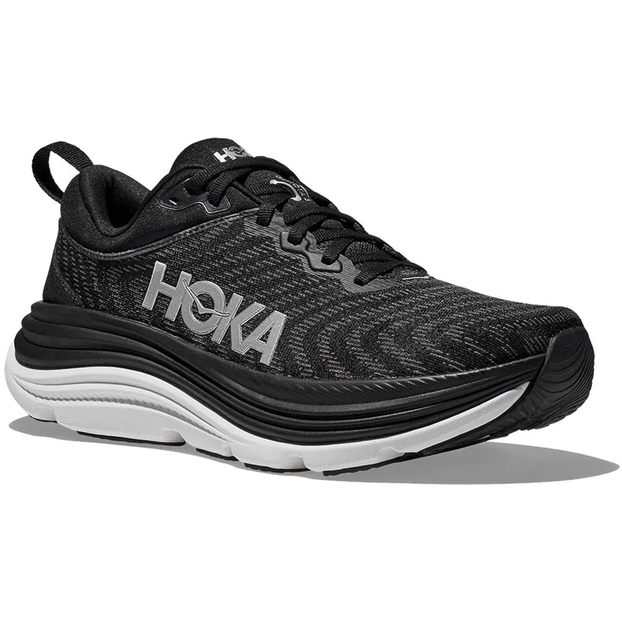 HOKA ONE ONE Men's Gaviota 5 - Black / White (Wide Width)