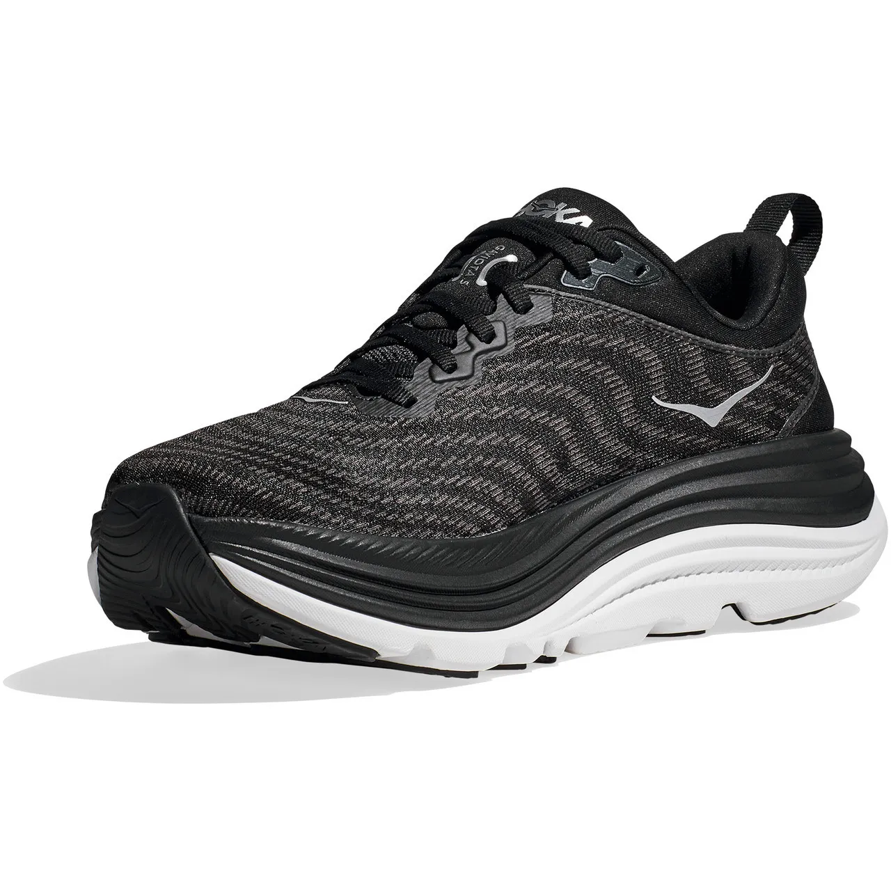 HOKA ONE ONE Men's Gaviota 5 - Black / White (Wide Width)