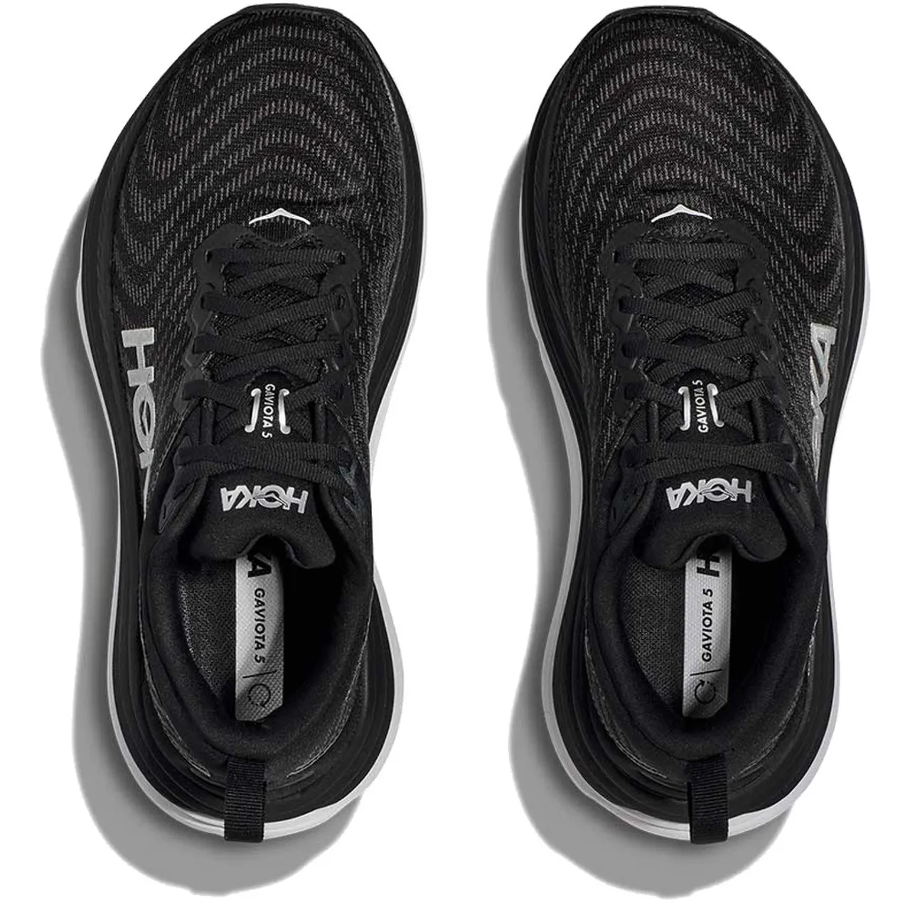 HOKA ONE ONE Men's Gaviota 5 - Black / White (Wide Width)