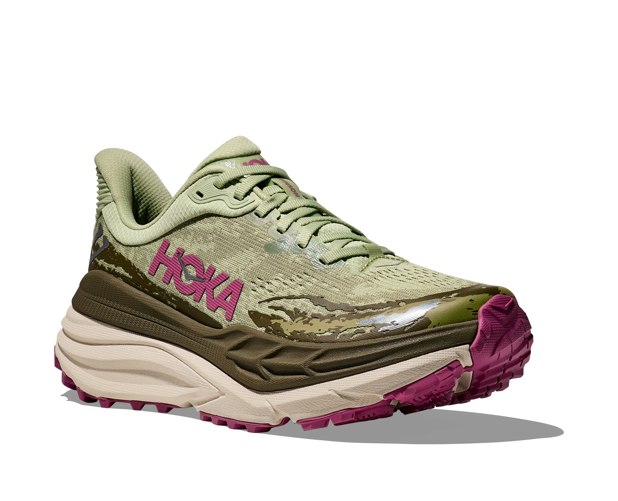 Hoka Women's Stinson ATR 7 Seed Green / Beet Root | Buy Hoka Women's Stinson ATR 7 Seed Green / Beet Root here | Outno