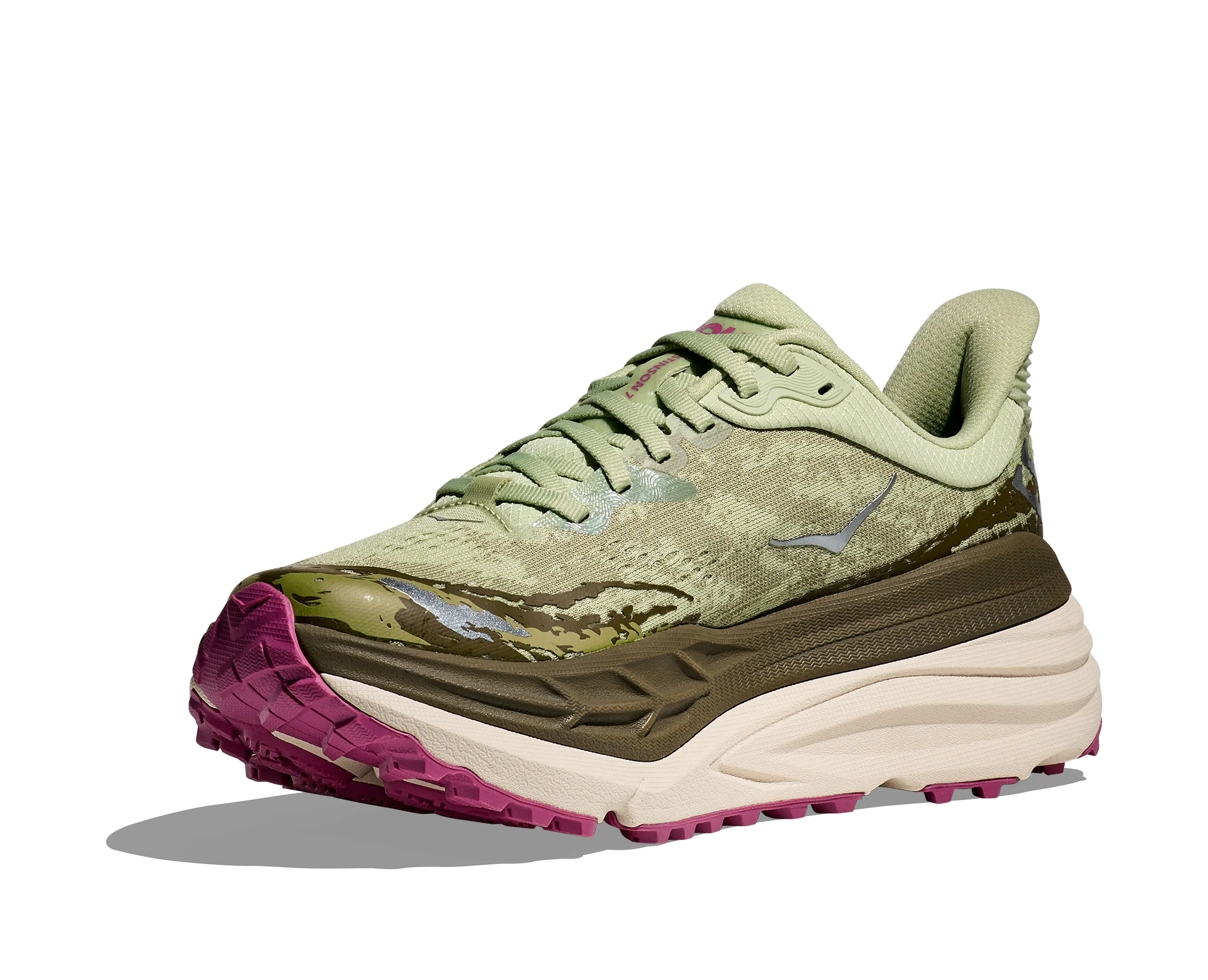 Hoka Women's Stinson ATR 7 Seed Green / Beet Root | Buy Hoka Women's Stinson ATR 7 Seed Green / Beet Root here | Outno