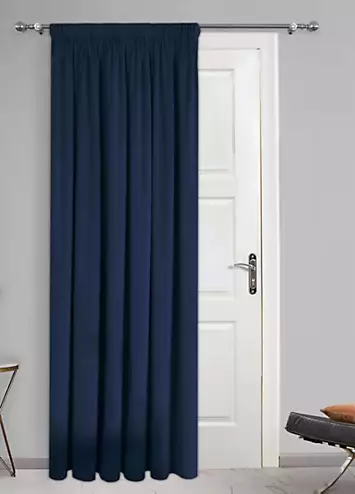 Home Curtains Montreal Thermal Velour Lined Pencil Pleat Door Curtain | Kaleidoscope