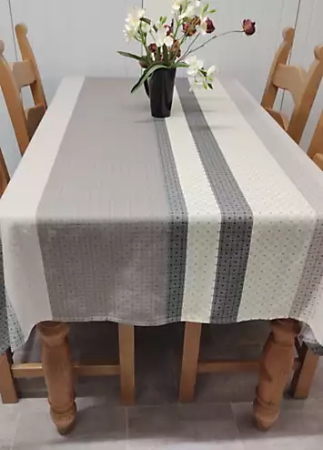 Home Curtains Seville Stripe Printed Tablecloth | Kaleidoscope