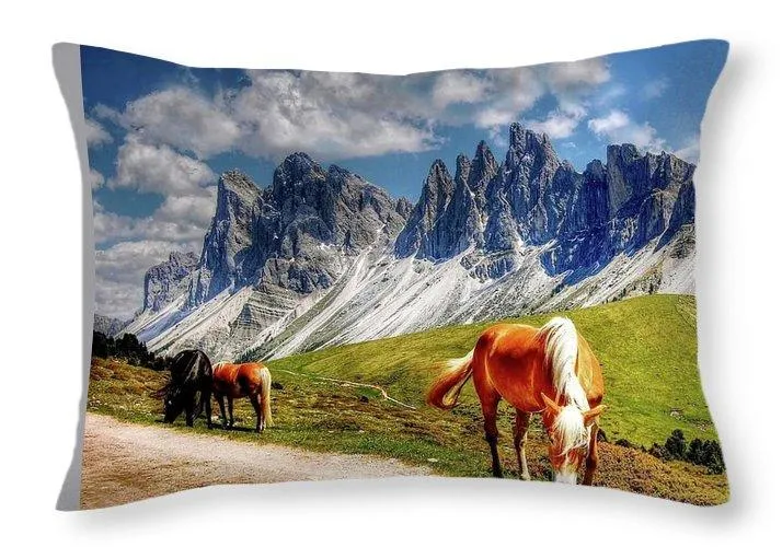 Horses - Throw Pillow