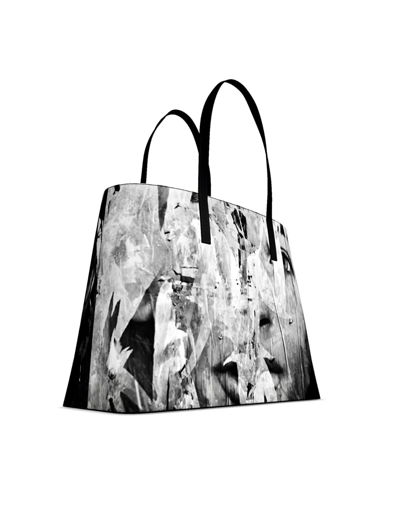 Jessica Murray Designs Leather Tote in NYC Mural by Jessica Murray