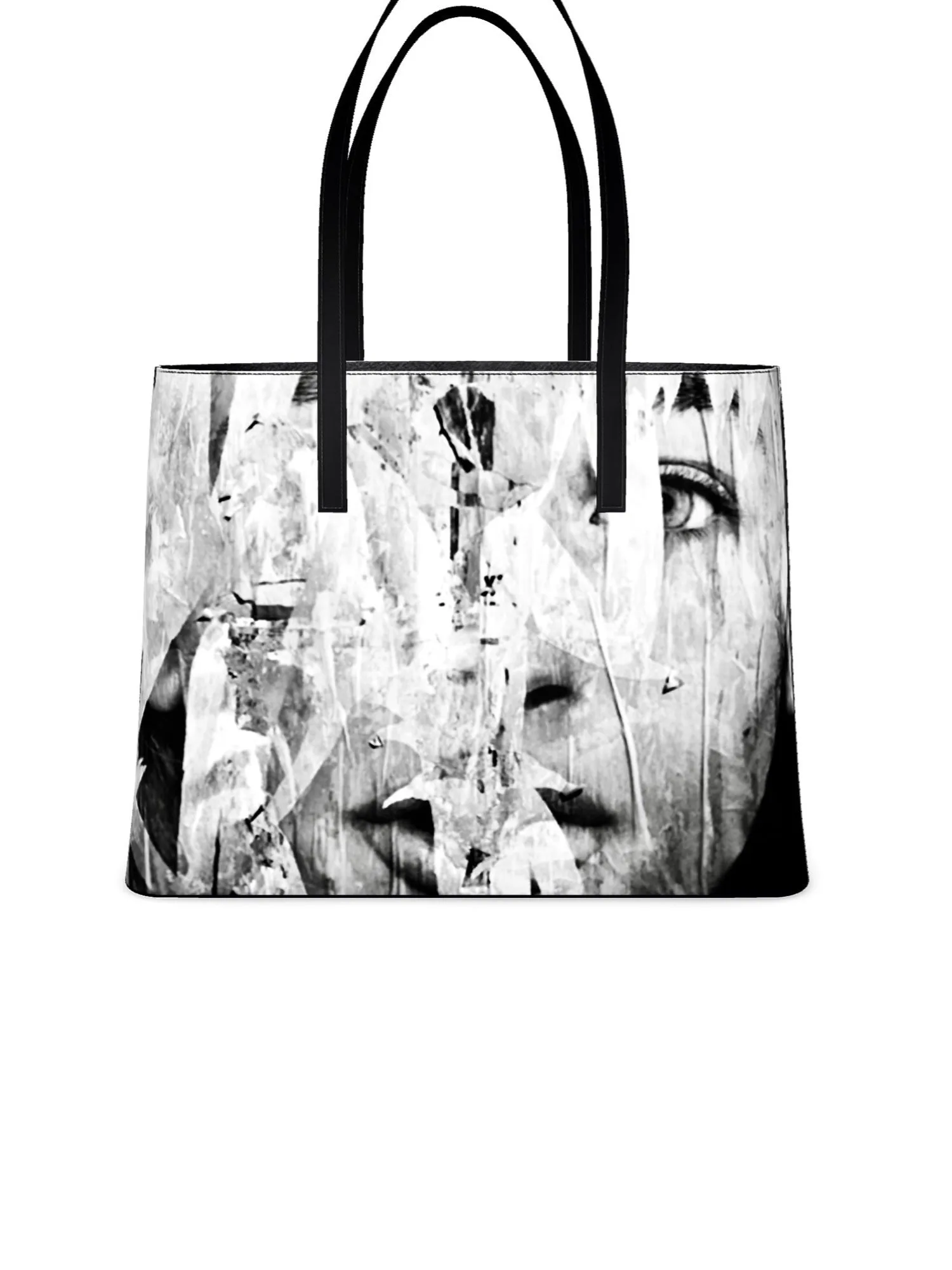 Jessica Murray Designs Leather Tote in NYC Mural by Jessica Murray