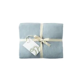 Kapok Comforts   Linen Oxford Pillowcase Set of 2 Blue Fog