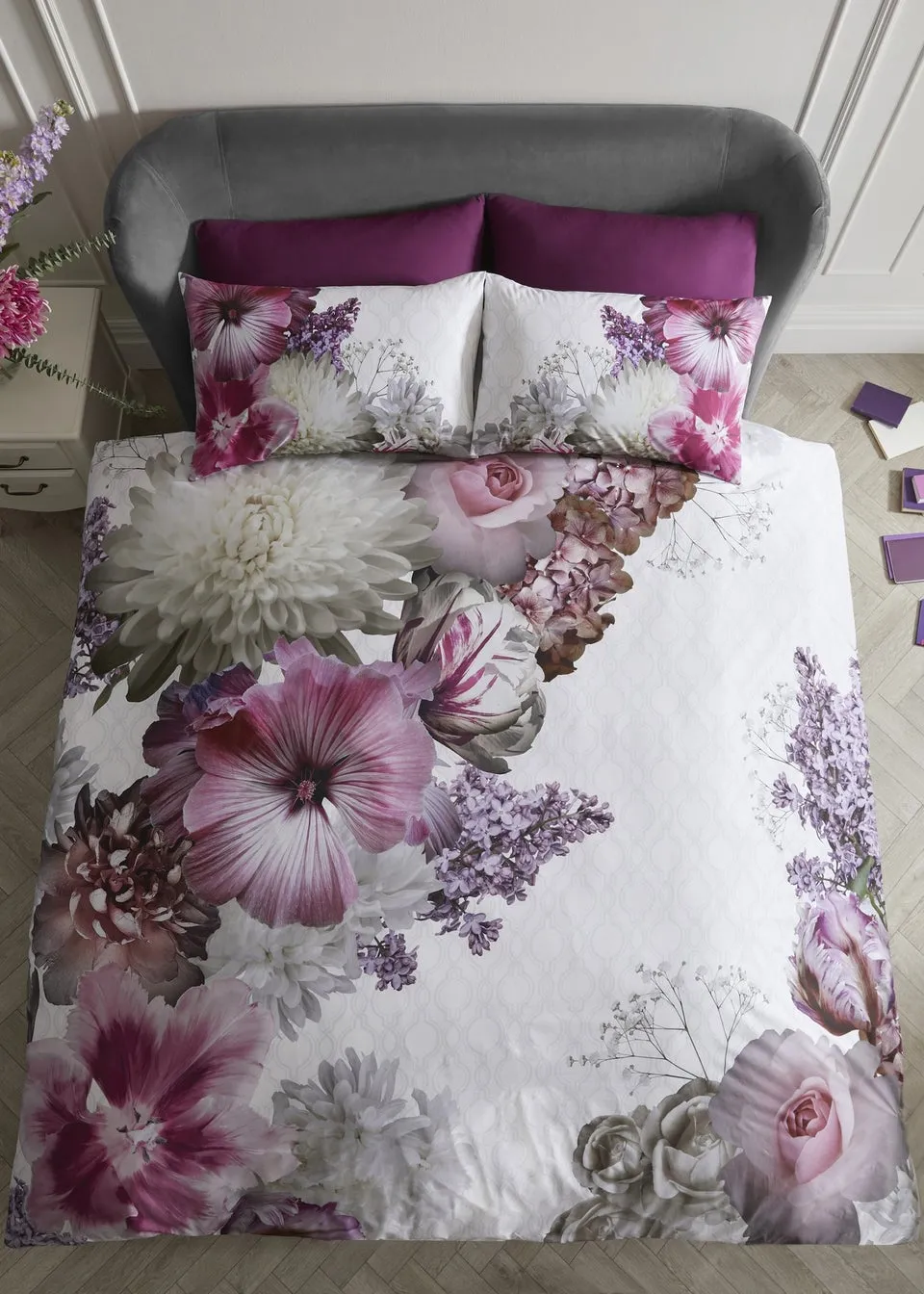 Laurence Llewelyn-Bowen Mayfair Lady White Duvet Cover Set