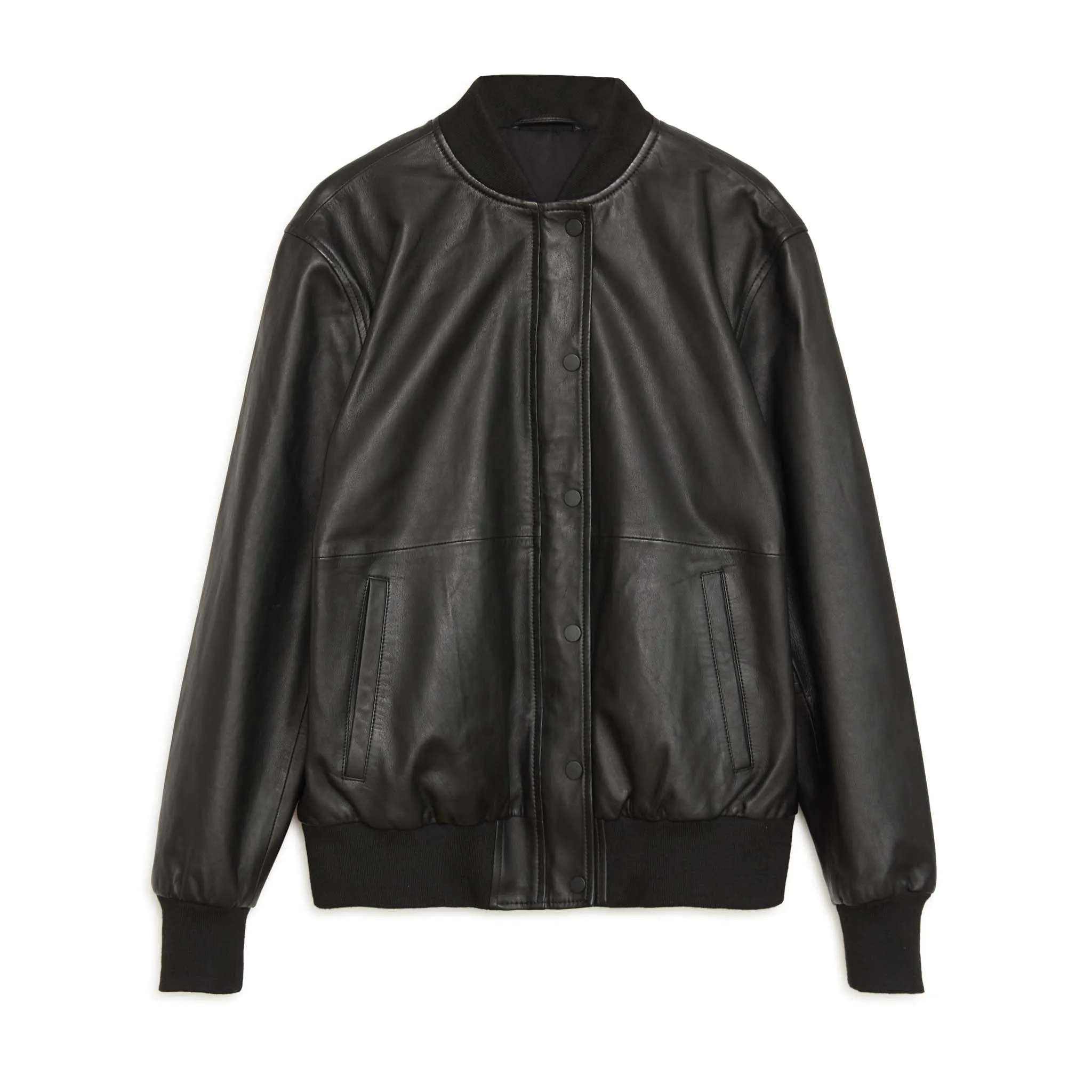 Leather Bomber Jacket