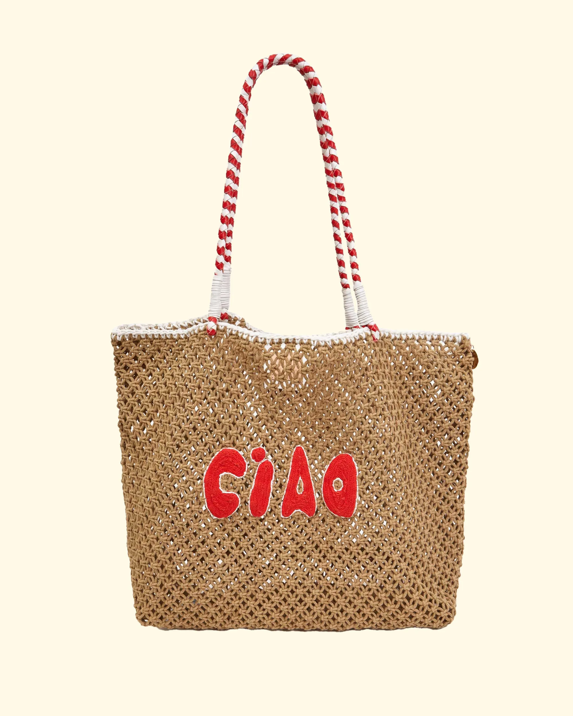 L'ete Tote | Tan w/ Poppy Ciao