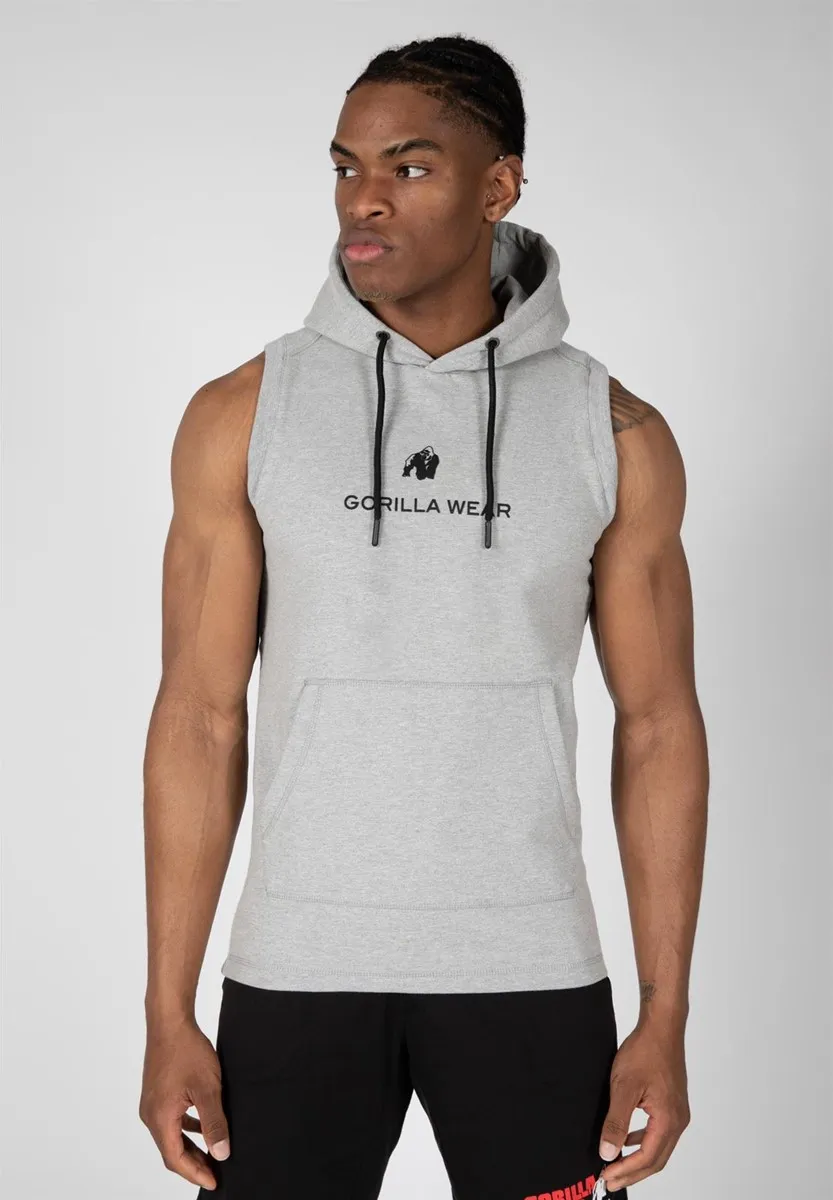 Lincoln Sleeveless Hoodie - Gray - L Gorilla Wear