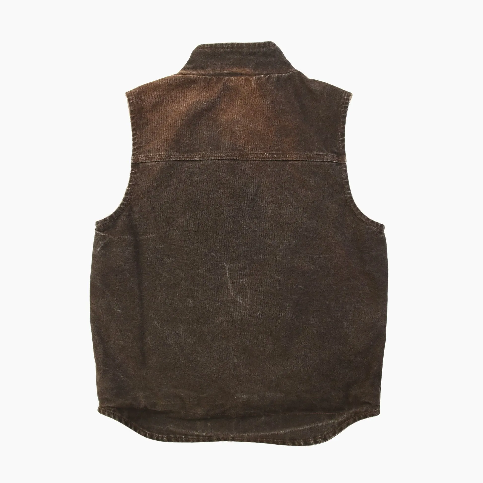 Lined Vest - Washed Brown