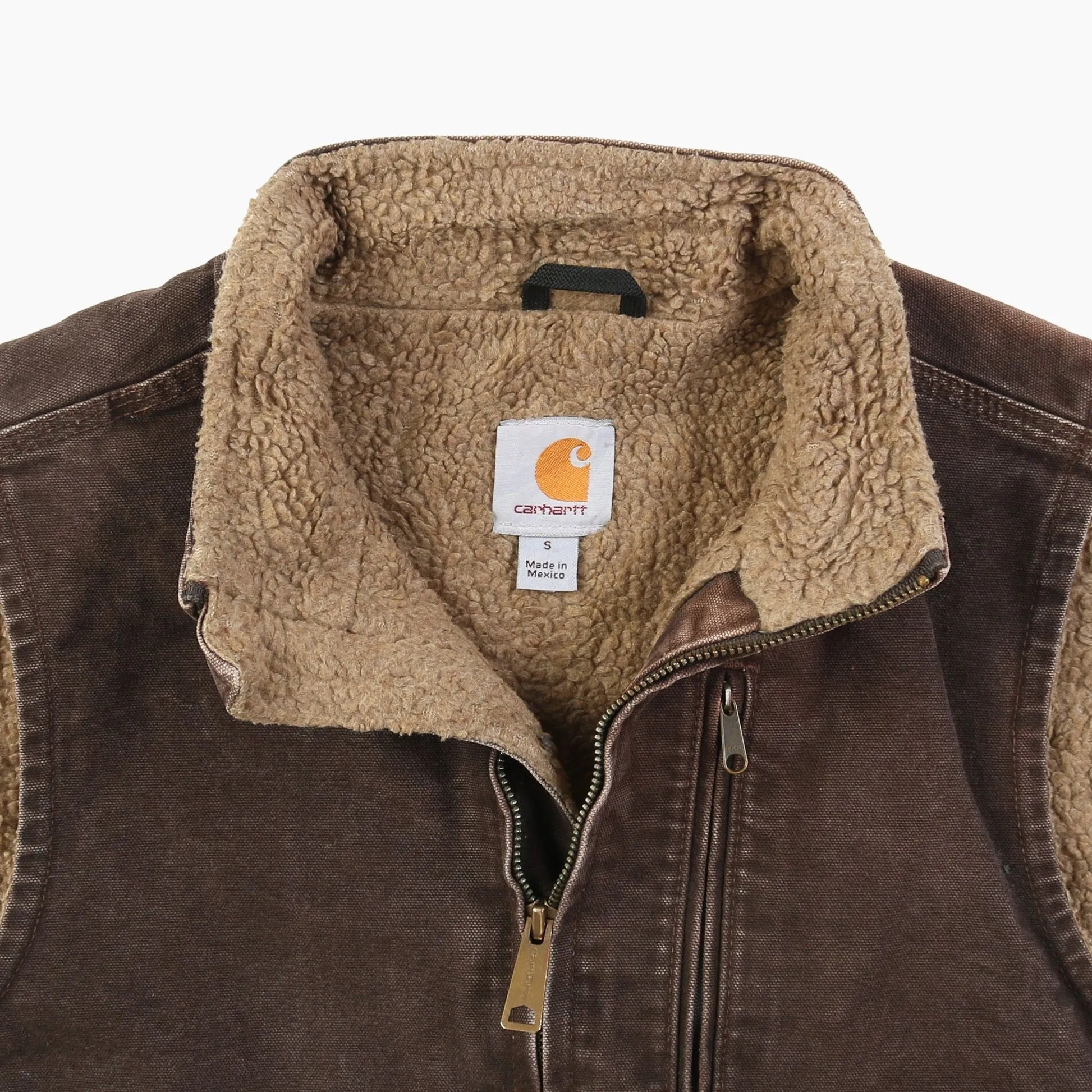 Lined Vest - Washed Brown