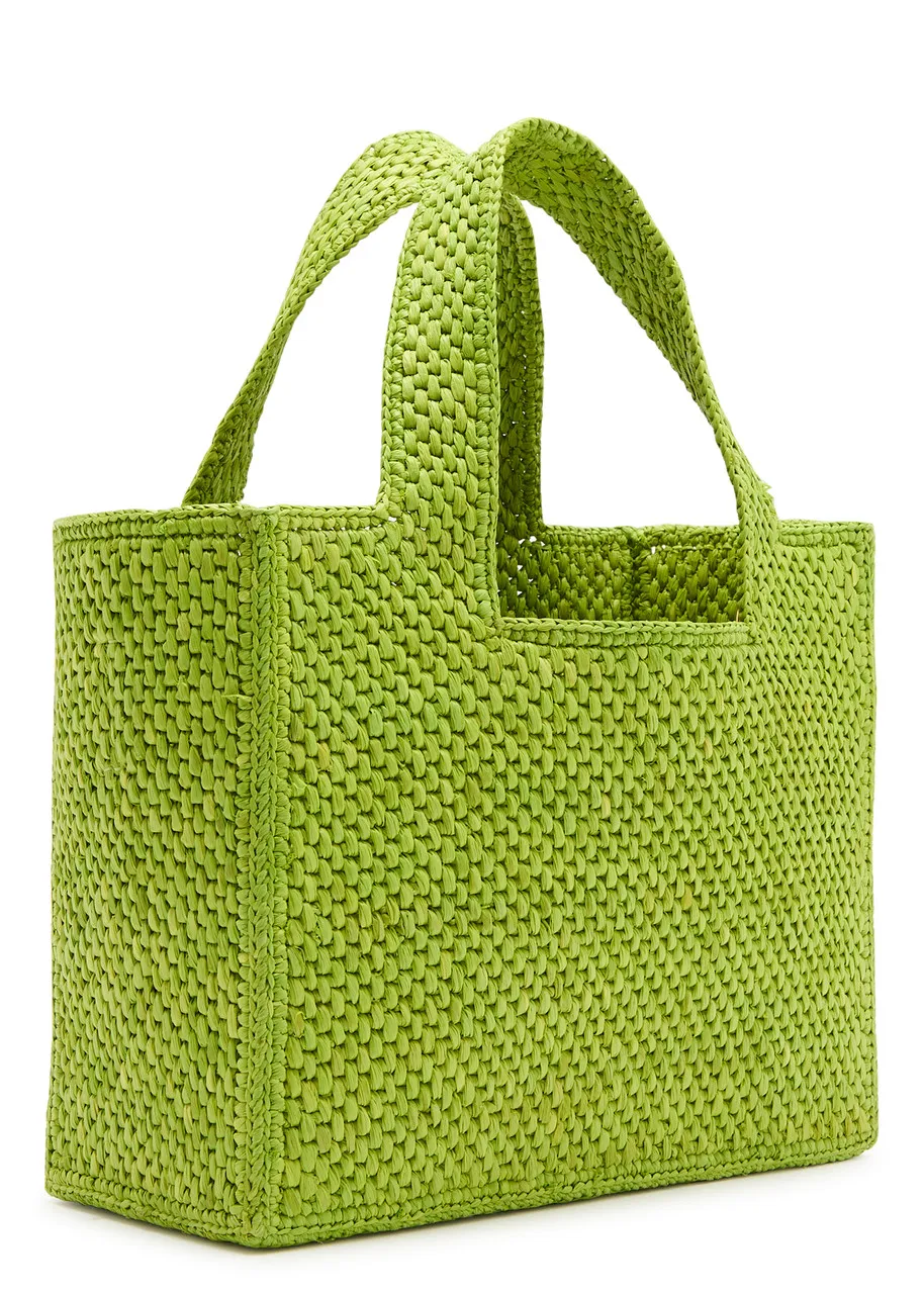 LOEWE X Paula's Ibiza small logo raffia tote  -                         -                     -                