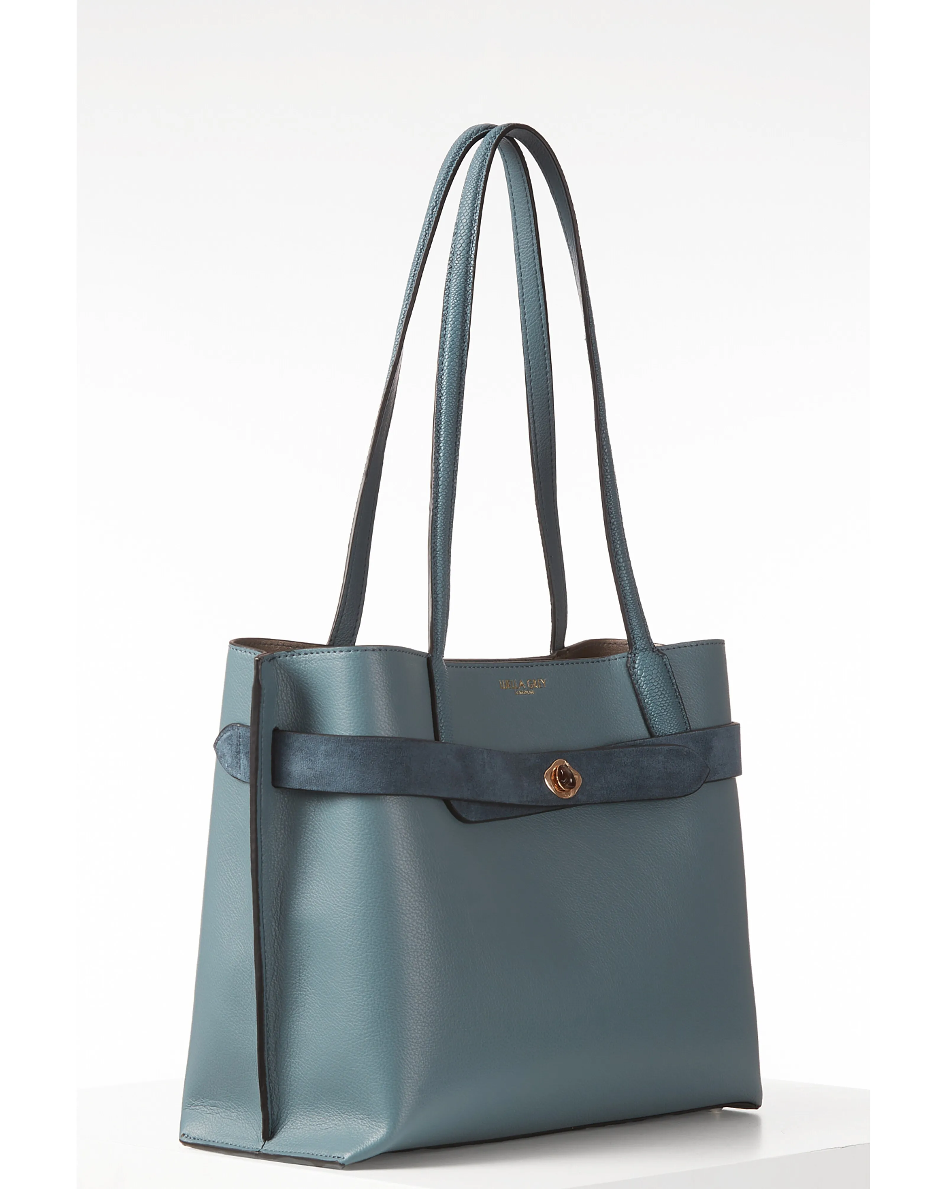 Luella Grey Oriana Airforce Blue Laptop Tote | Simply Be