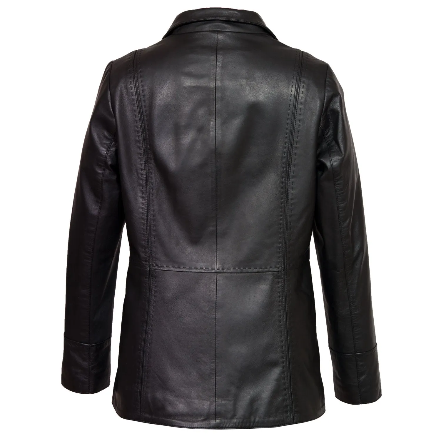 Maggie: Women's Black Leather Jacket