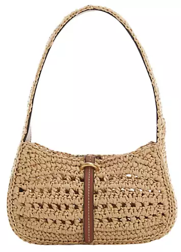 Mango Raffia Malta Shoulder Bag | Grattan