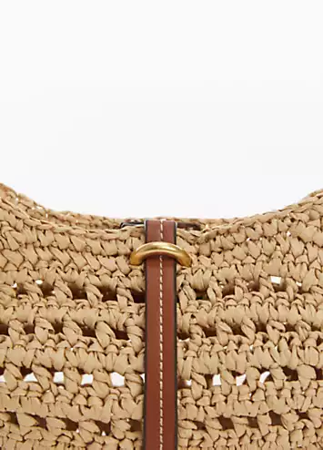 Mango Raffia Malta Shoulder Bag | Grattan