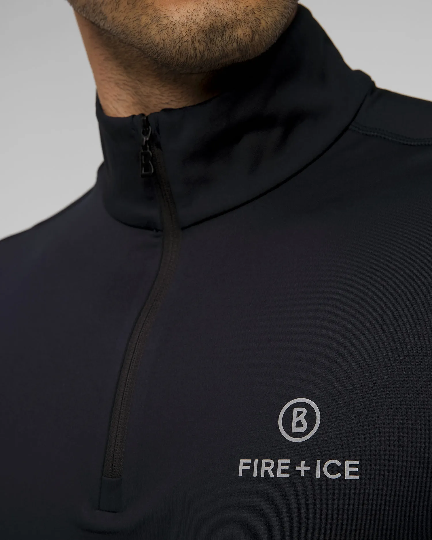 Men's black ski turtleneck BOGNER FIRE+ICE Pascal 54094946-26