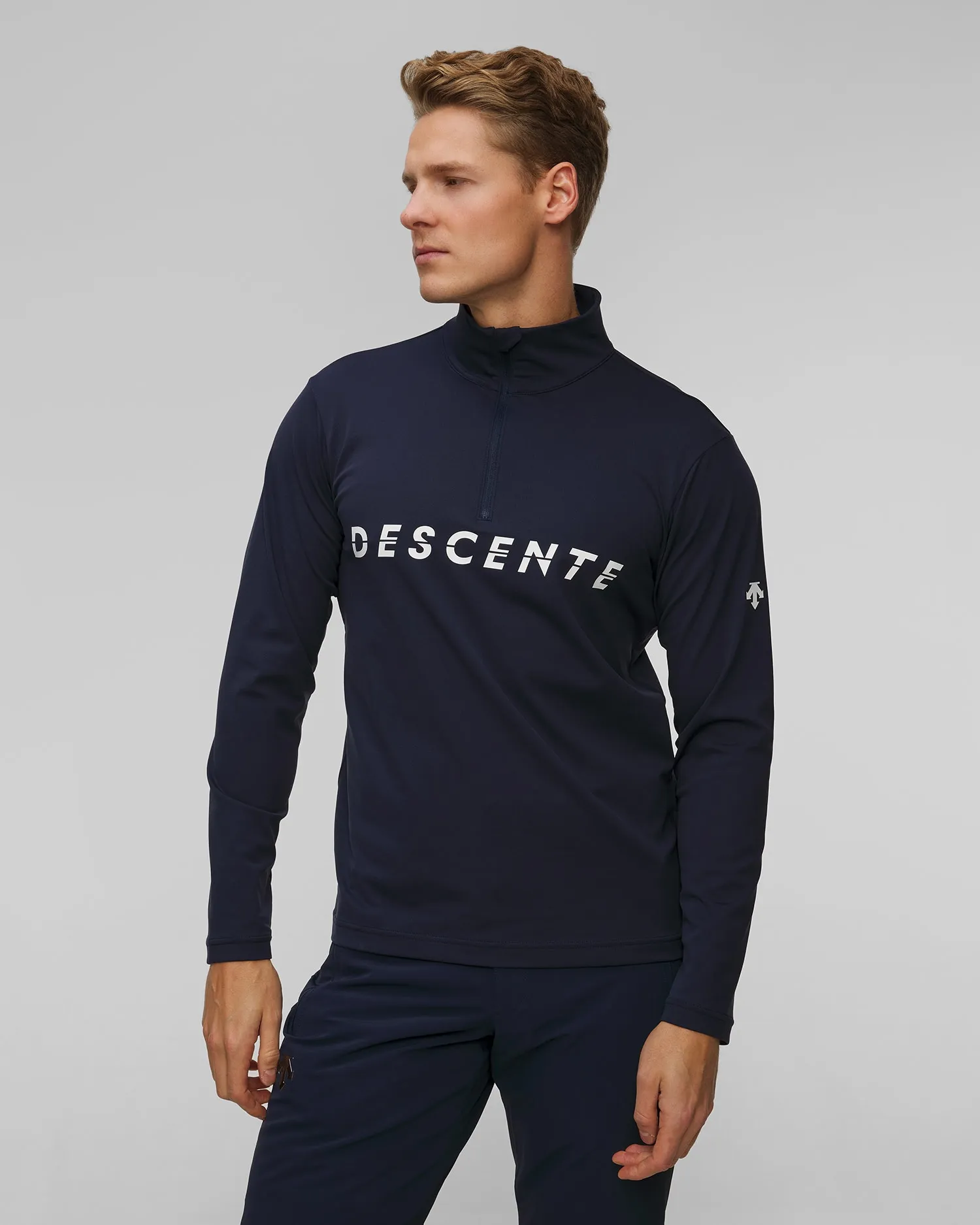 Men's ski turtleneck Descente Chest Logo DWMYGB20-dnt