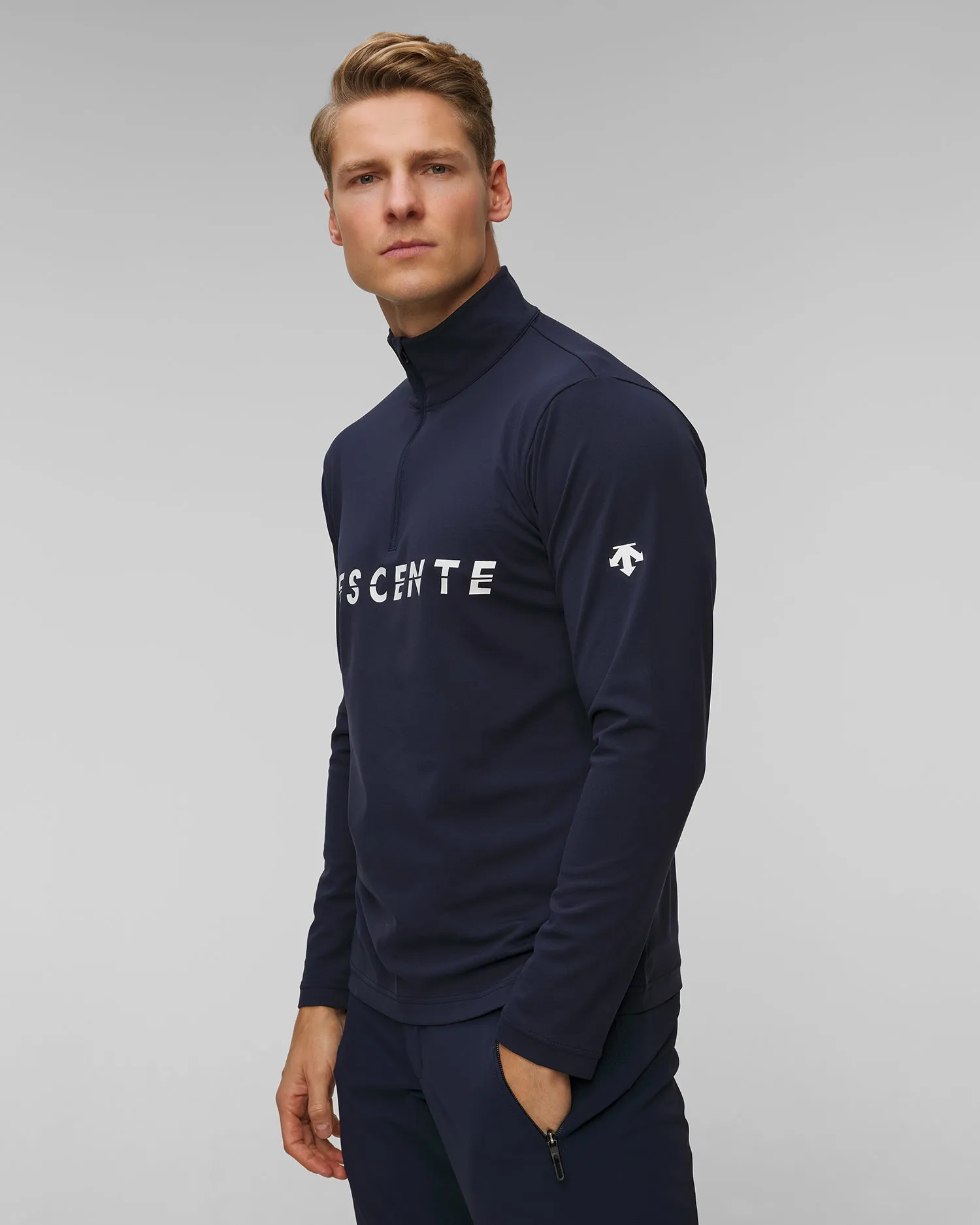 Men's ski turtleneck Descente Chest Logo DWMYGB20-dnt