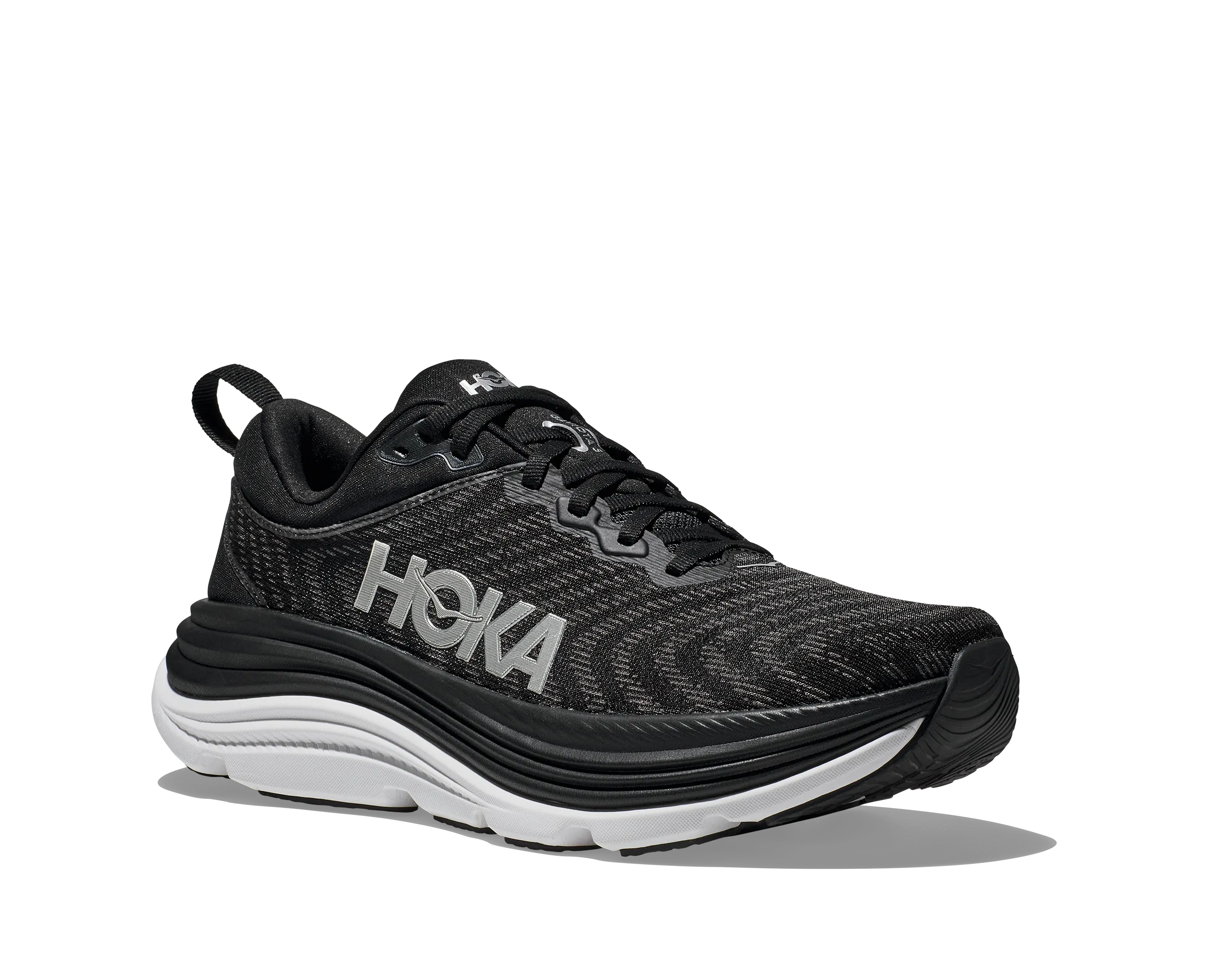 Men's Hoka Gaviota 5 Color: Black / White (WIDE WIDTH)