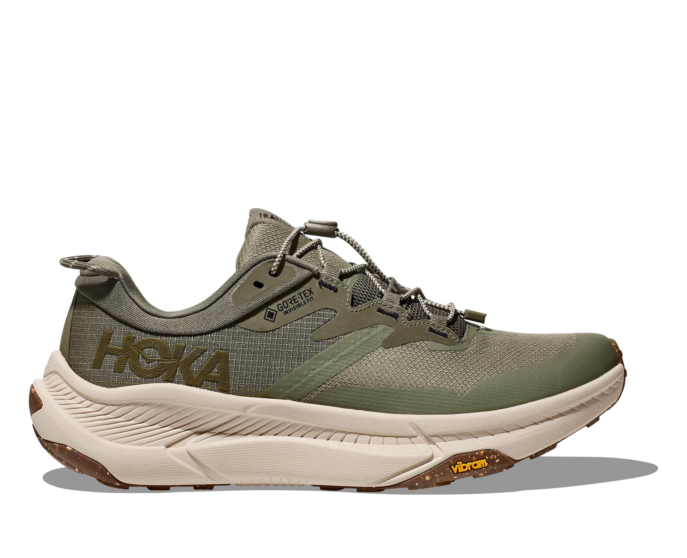 Men's Hoka Transport GTX Color: Slate / Oat Milk