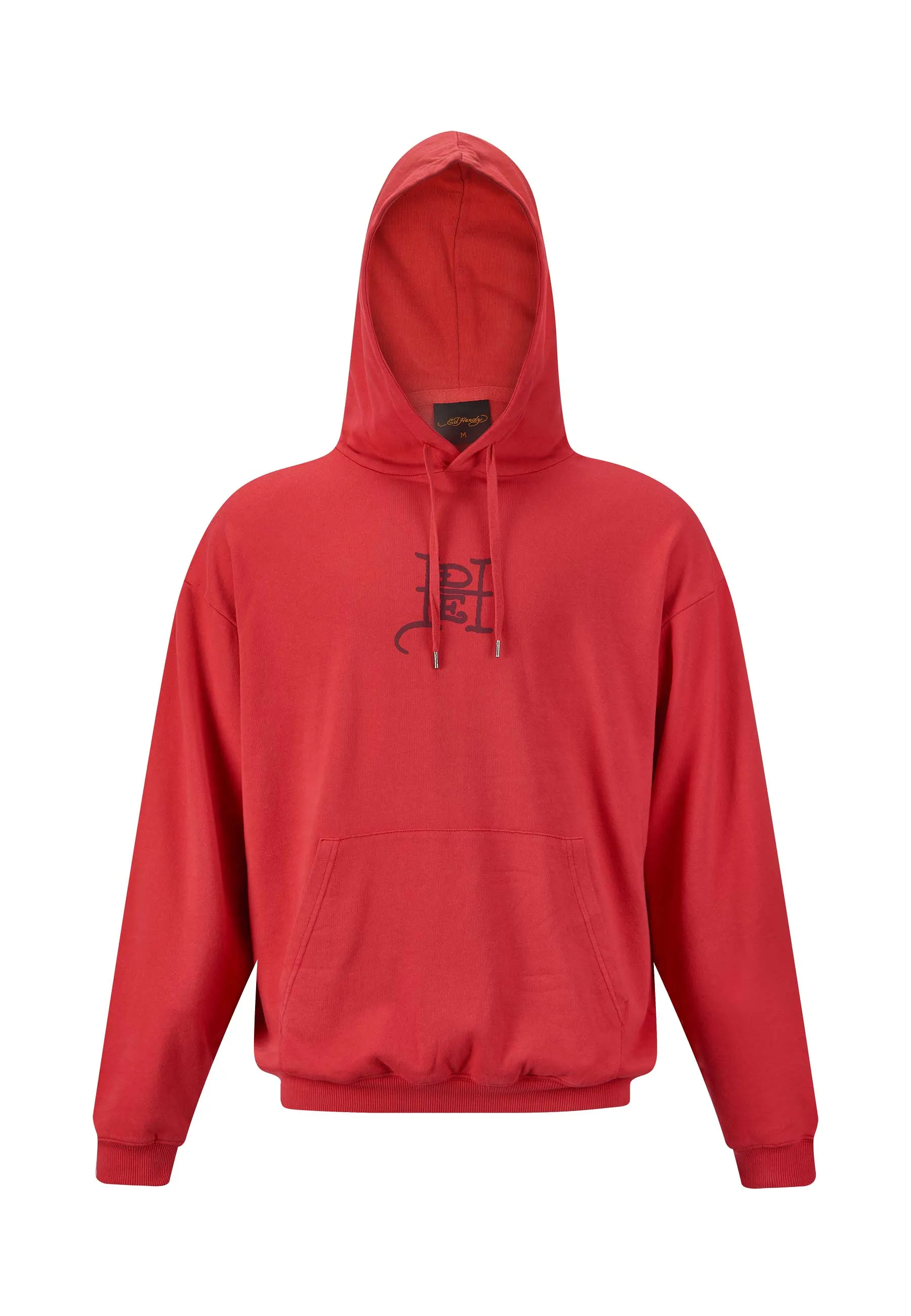 Mens Melrose-Tiger Graphic Hoodie - Red