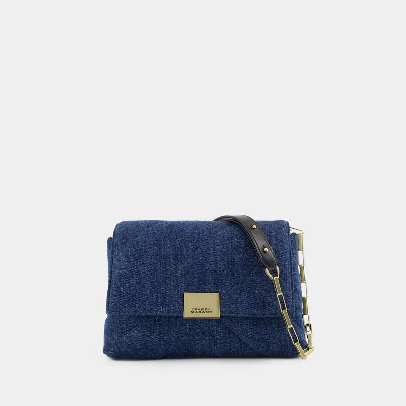 Merine Puffy Crossbody - Isabel Marant - Leather - Dark Blue