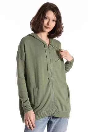 Minnie Rose Cashmere Oversized Zip Hoodie Garden Grove