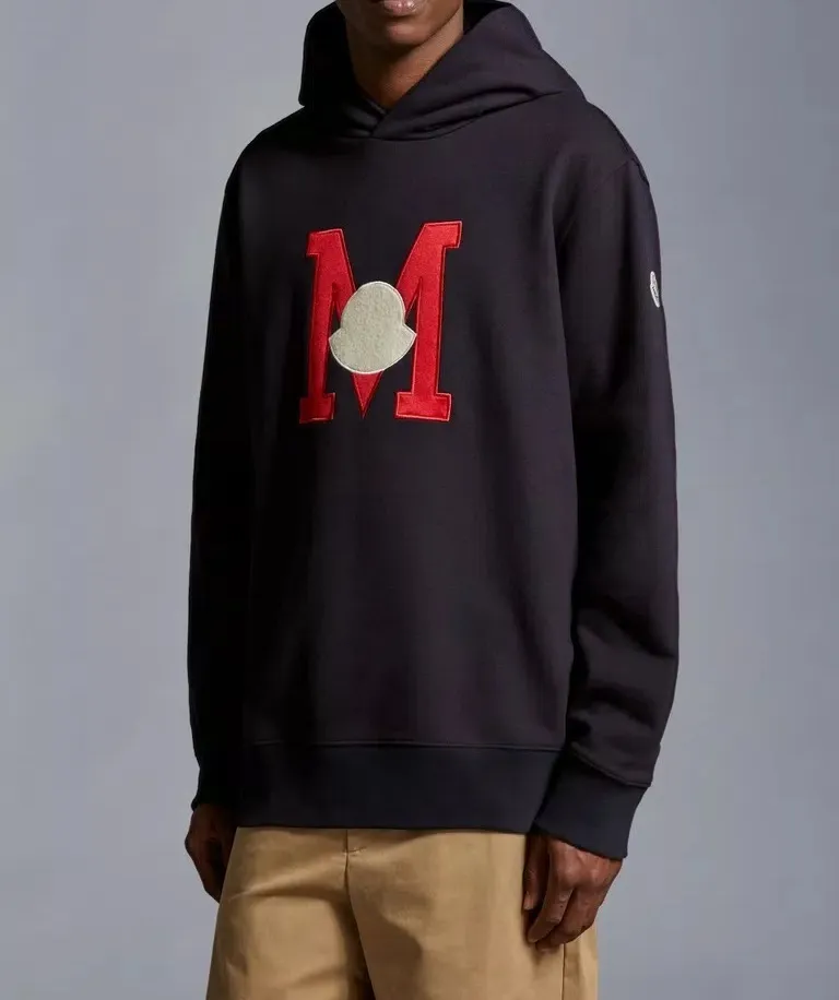 MONCLER  |Embroidered Monogram Hoodie