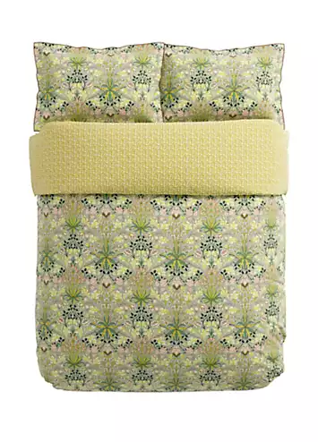 Morris & Co Sage & Citrus Hyacinth 100% Cotton Percale 200 Thread Count Duvet Cover Set | Kaleidoscope