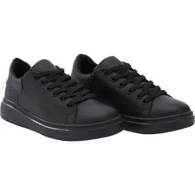 Moustache Lace Sneakers, Black