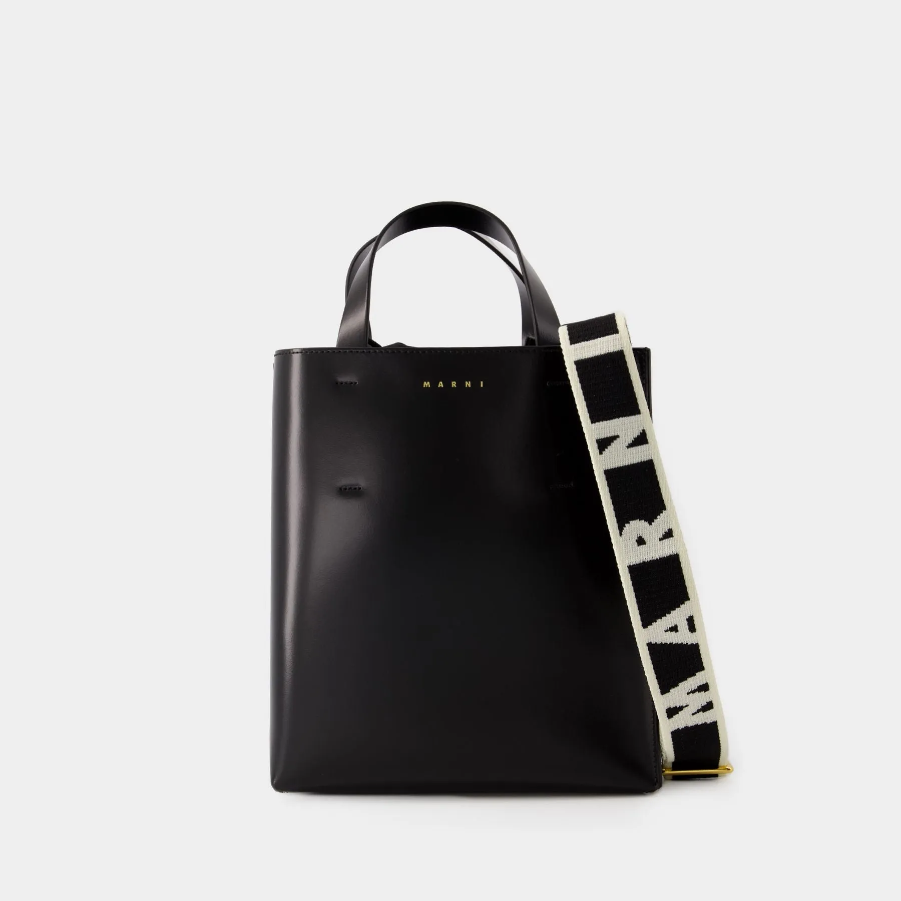 Museo Small Crossbody - Marni - Leather - Black