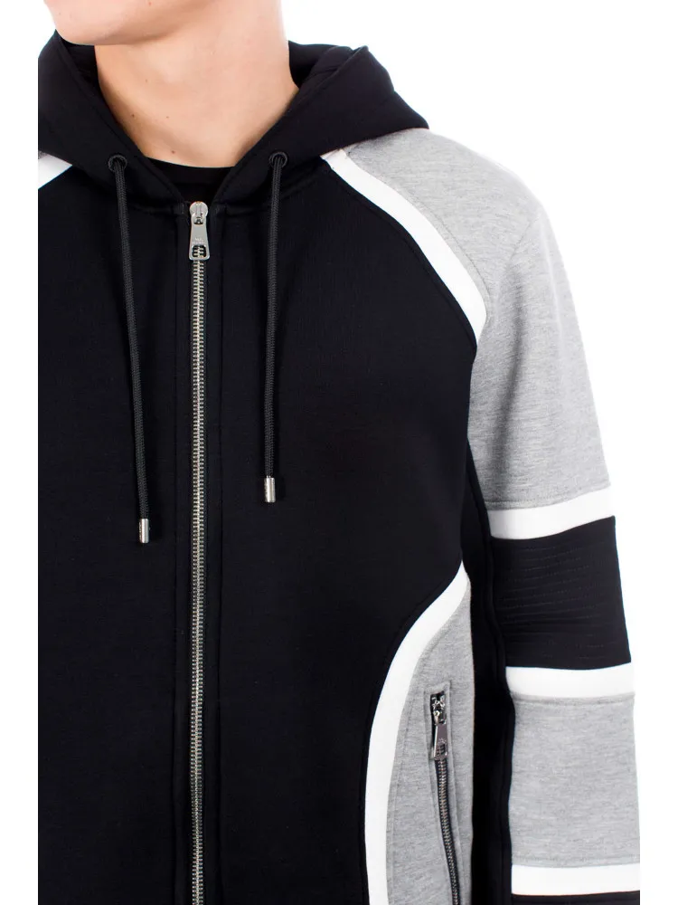 Neil Barrett Tri Co Zip Hoodie | Credomen