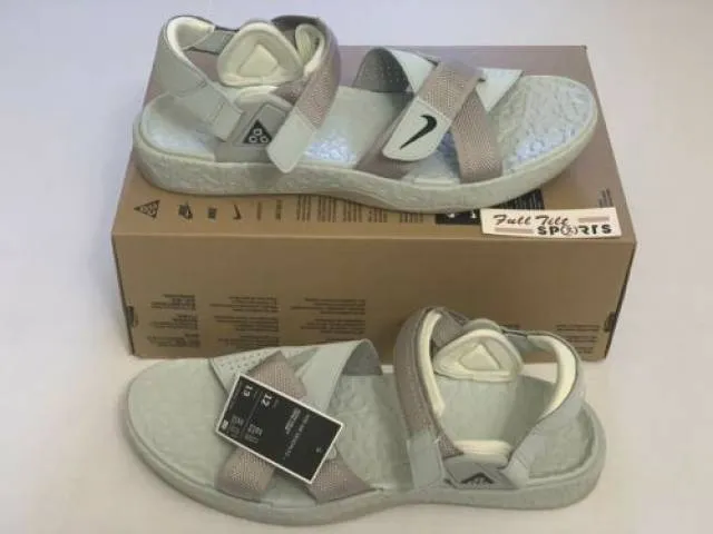 Nike acg air deschutz ‘ cream ii / black ‘ sandals - size 12 - ct2890